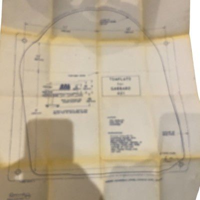 Garrard 401 Mounting Template Drawing Base Plate Mounting Board Guide - Chorlton Analogue