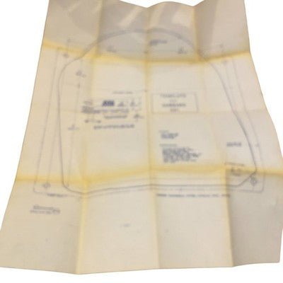 Garrard 401 Mounting Template Drawing Base Plate Mounting Board Guide - Chorlton Analogue