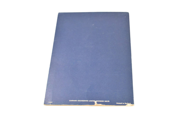 Garrard 401 Turntable Instruction Manual with Mounting Template & Sleeve - Chorlton Analogue