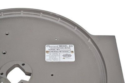 Garrard Model 401 Turntable Chassis Original Grey Base Plate - Chorlton Analogue