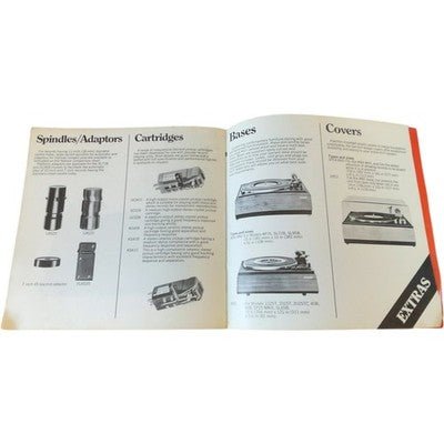 Garrard Vintage Turntable Brochure SP25 etc Accessories Plinths Bases Cartridges - Chorlton Analogue