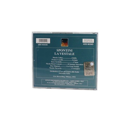 Gaspare Spontini - La Vestale (Live Recording Milano, 1954) - Box Set 2 CDs - Chorlton Analogue