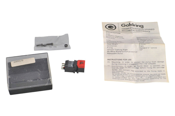 Goldring G800H Cartridge MM Turntable Original Boxed - Chorlton Analogue