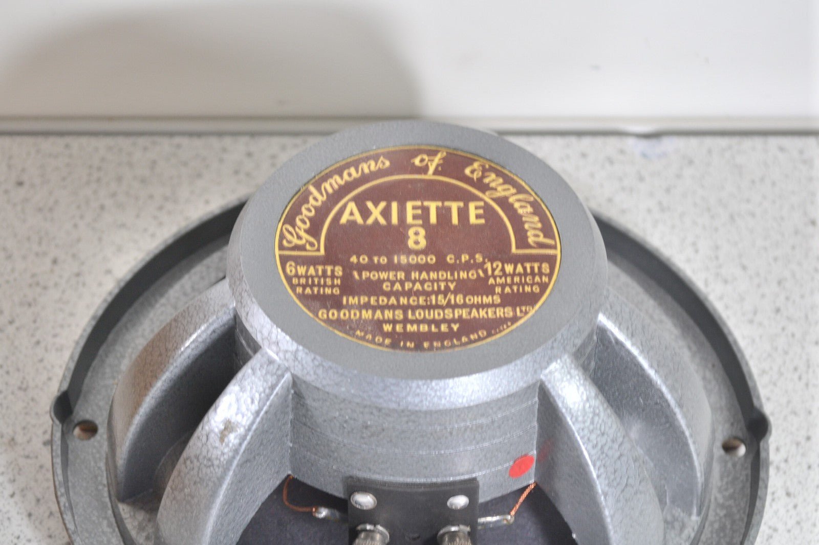 Goodmans Axiette 8 Vintage High Fidelity Loudspeaker 15 Ohms 6 Watts UK EX2 - Chorlton Analogue