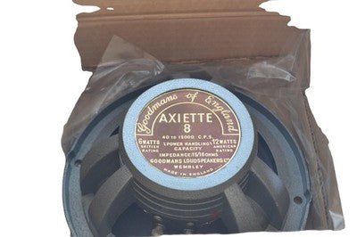 Goodmans Axiette 8 Vintage High Fidelity Loudspeaker 15 Ohms 6 Watts UK - Chorlton Analogue