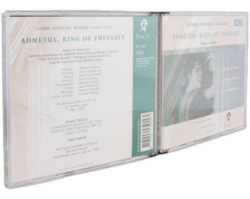 Händel - Admetus, King of Thessaly - Box Set 3 CDs - Ponto - 2004 - Chorlton Analogue
