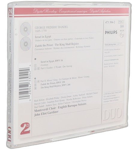 Händel - Israel In Egypt · Zadok the Priest - Box Set 2 CDs - Chorlton Analogue