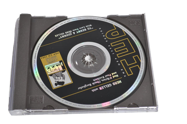 Herb Geller - To Benny and Johnny With Love From CD, 2002, Hep Jazz VG Sax Trio - Chorlton Analogue