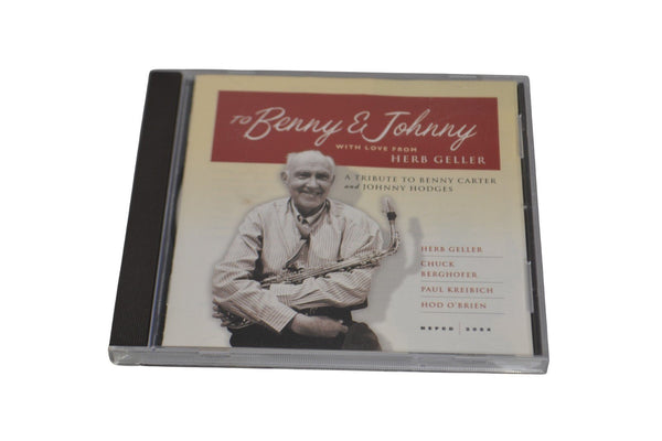 Herb Geller - To Benny and Johnny With Love From CD, 2002, Hep Jazz VG Sax Trio - Chorlton Analogue