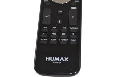 Humax RM - F04 Remote Control Universal Replacement for TV Black - Chorlton Analogue