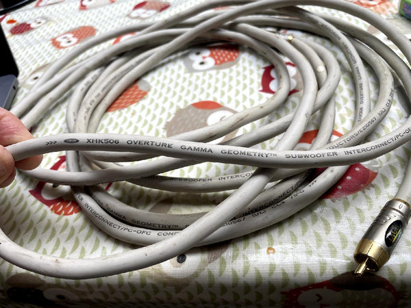 Ixos Subwoofer 5m Interconnect Cable XHK506 Overture Gamma Geometry - Chorlton Analogue