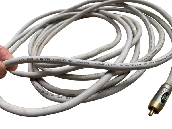 Ixos Subwoofer 5m Interconnect Cable XHK506 Overture Gamma Geometry - Chorlton Analogue