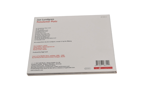 Jan Lundgren - Potsdamer Platz CD Album, ACT Music 2017, Jazz Piano Quartet - Chorlton Analogue
