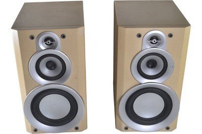 JVC SP - UXP7 Bookshelf Speakers Compact Cherry Wood High - Quality Sound - Chorlton Analogue