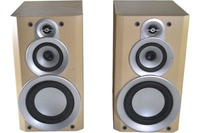 JVC SP - UXP7 Bookshelf Speakers Compact Cherry Wood High - Quality Sound - Chorlton Analogue