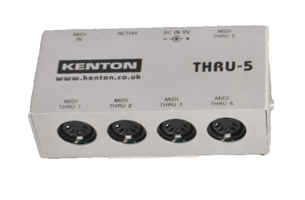 Kenton THRU - 5 1 In To 5 Thru Box for MIDI Devices - Chorlton Analogue