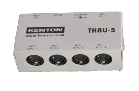 Kenton THRU - 5 1 In To 5 Thru Box for MIDI Devices - Chorlton Analogue