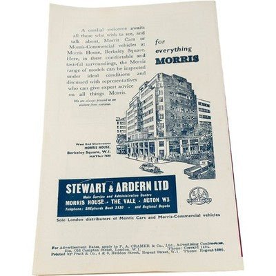 London Palladium Programme 1950s Theatre Collectible Bob Hope Show - Chorlton Analogue