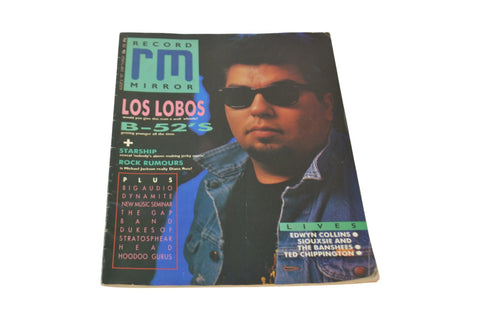 LOS LOBOS RECORD MIRROR MAGAZINE AUGUST 8 1987 - LOS LOBOS COVER + FEATURE INSID - Chorlton Analogue