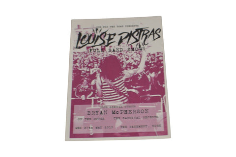 Louise Pistras Full Band Show Flyer - Chorlton Analogue