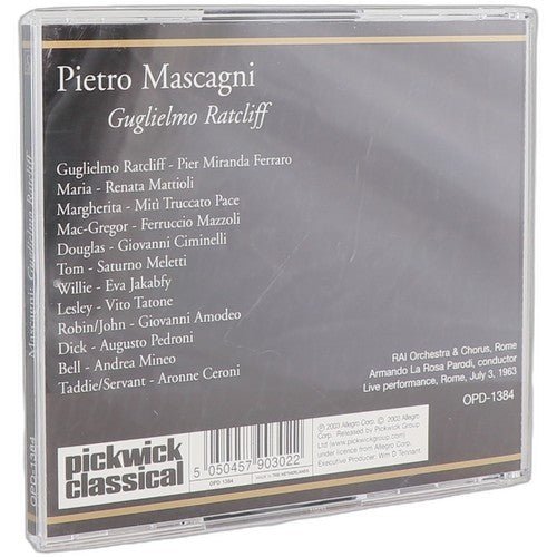 Mascagni - Guglielmo Ratcliff - Box Set 2 CDs - Opera D'Oro - 2003 - Chorlton Analogue