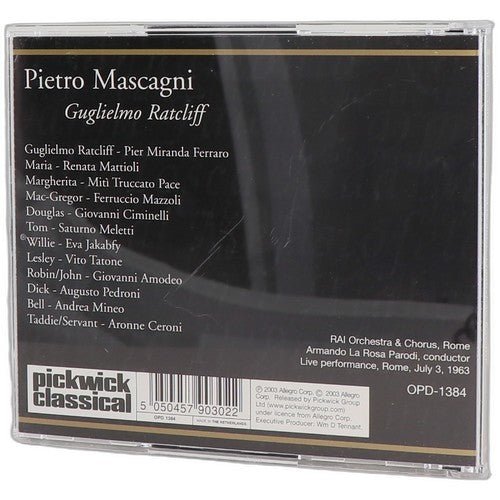 Mascagni - Guglielmo Ratcliff - Box Set 2 CDs - Opera D'Oro - 2003 - Chorlton Analogue