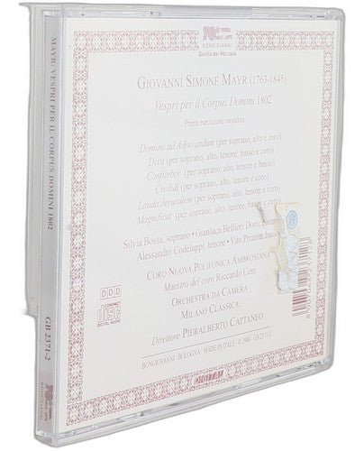 Mayr - Vespri Per Il Corpus Domini 1802 - CD - Bongiovanni - 2004 - Chorlton Analogue