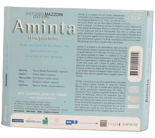 Mazzoni - Aminta Il Re Pastore - Box Set 2 CDs - K617 - 2007 - Chorlton Analogue