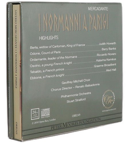 Mercadante - I Normanni a Parigi (Highlights) - CD - Opera Rara - 2010 - Chorlton Analogue