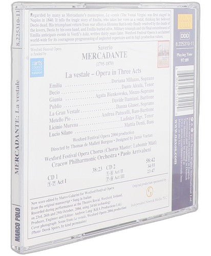 Mercadante - La Vestale (Opera In Three Acts) - Box Set 2 CDs - Marco Polo - Chorlton Analogue