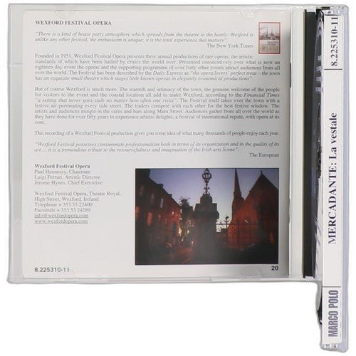 Mercadante - La Vestale (Opera In Three Acts) - Box Set 2 CDs - Marco Polo - Chorlton Analogue