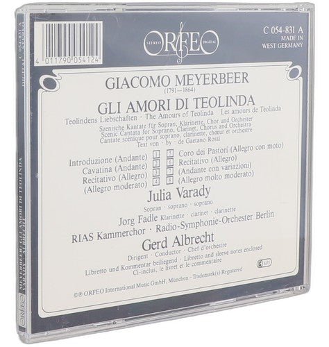 Meyerbeer - Gli Amori di Teolinda - CD - Orfeo - 1983 - Julia Varady - Chorlton Analogue