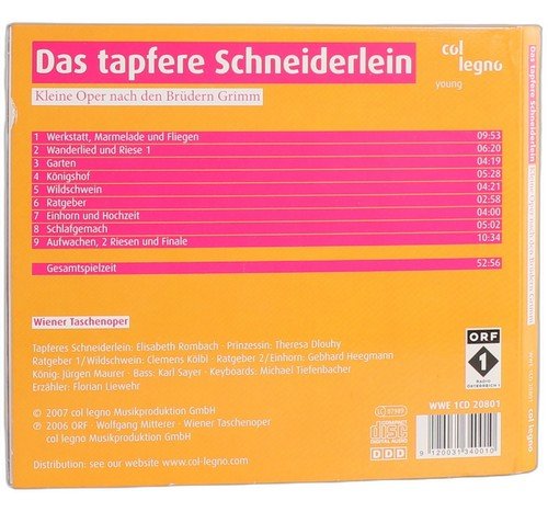 Mitterer - Das Tapfere Schneiderlein - CD - Col Legno - 2007 - Chorlton Analogue