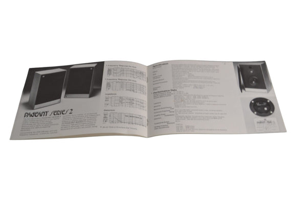 Mordaunt Short Speaker Brochure Classic Paegent etc - Chorlton Analogue