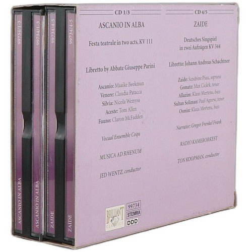 Mozart - Mozart Edition Vol. 21 - Operas: Ascanio in Alba - Box Set 5 CDs - Chorlton Analogue