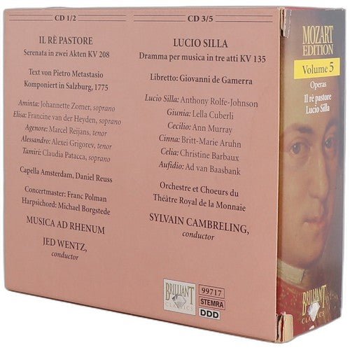 Mozart - Mozart Edition Volume 5: Operas - Il Rè Pastore - Box Set 5 CDs - Chorlton Analogue