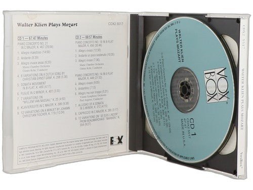 Mozart - Piano Concertos - Box Set 2 CDs - Vox - 2000 - Walter Klien - Chorlton Analogue