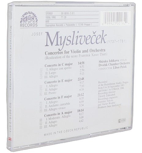 Mysliveček - Violin Concertos - CD - Supraphon - 2000 - Chorlton Analogue