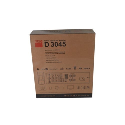 NAD D3045 Hybrid Digital DAC Amplifier Brand New Sealed NOS MM Phono Bluetooth - Chorlton Analogue