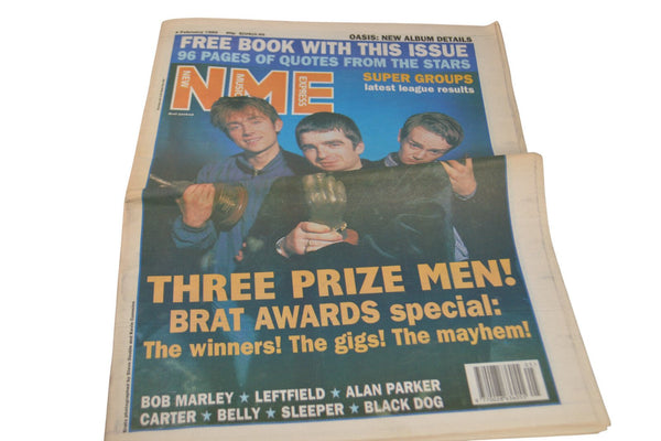 NME 4 FEB 1995 Oasis Brat Awards Blur Marley Sleeper B - Chorlton Analogue
