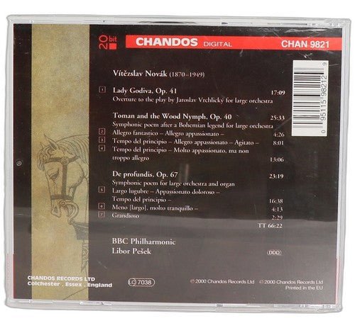 Novák - Lady Godiva / De Profundis / Toman And The Wood Nymph - CD - Chandos - Chorlton Analogue