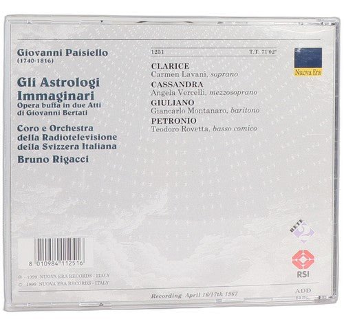 Paisiello - Gli Astrologi Immaginari - CD - NUOVA ERA - 1999 - Chorlton Analogue