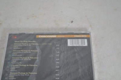 Palestrina Music For Holy Saturday CD Musica Contexta Chandos Early Music - Chorlton Analogue
