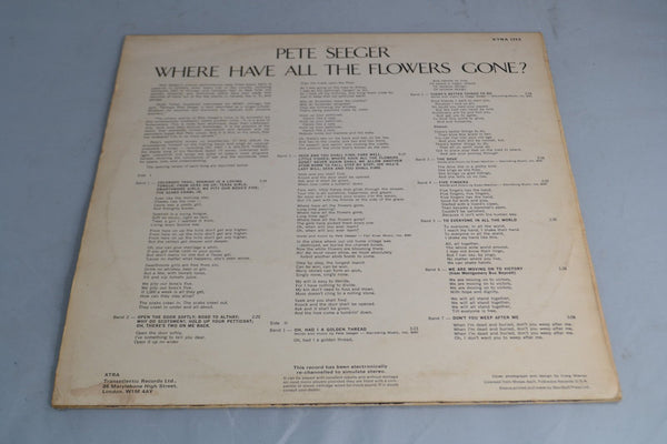 Pete Seeger Where Have All The Flowers Gone LP - Chorlton Analogue