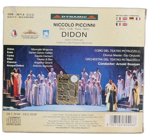 Piccinni - Didon - Box Set 2 CDs - Dynamic (4) - 2003 - Chorlton Analogue