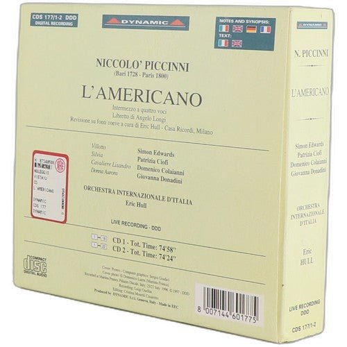Piccinni - L'Americano - Box Set 2 CDs - Dynamic (4) - 1997 - Chorlton Analogue