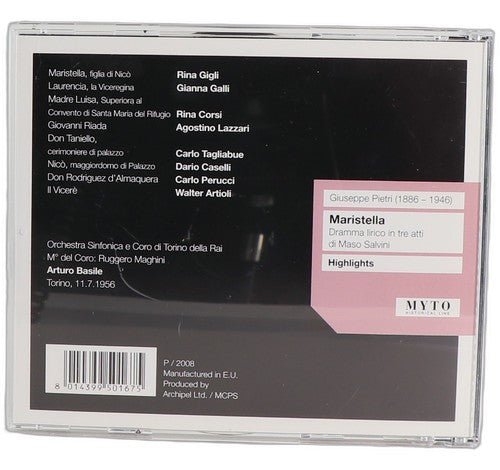 Pietri - Maristella (Highlights) - CD - Myto Records - 2008 - Chorlton Analogue