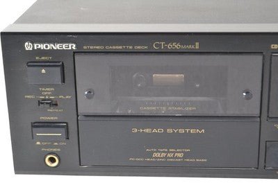 Pioneer CT - 656 Mark II Stereo Cassette Deck 3 - Head Dolby HX Pro - Chorlton Analogue