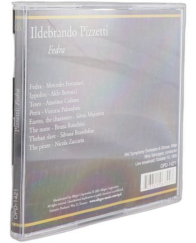 Pizzetti - Fedra - Box Set 2 CDs - Opera D'Oro - 2005 - Chorlton Analogue