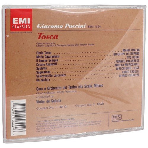 Puccini - Tosca - Box Set 2 CDs - EMI Classics - Chorlton Analogue